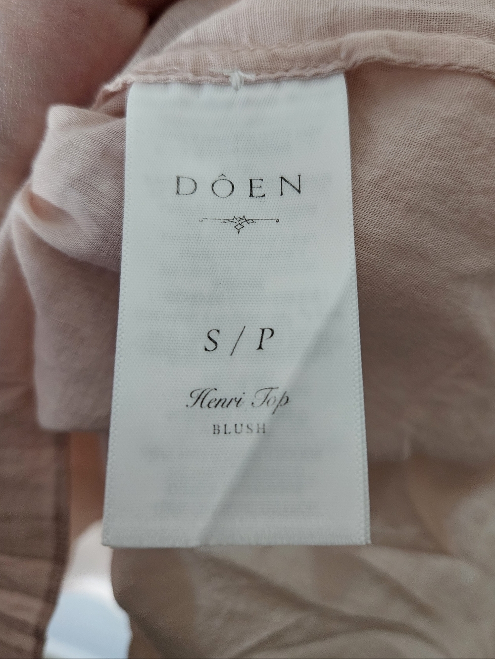 Doen Henri Top Blush Size S - Picture 12 of 13